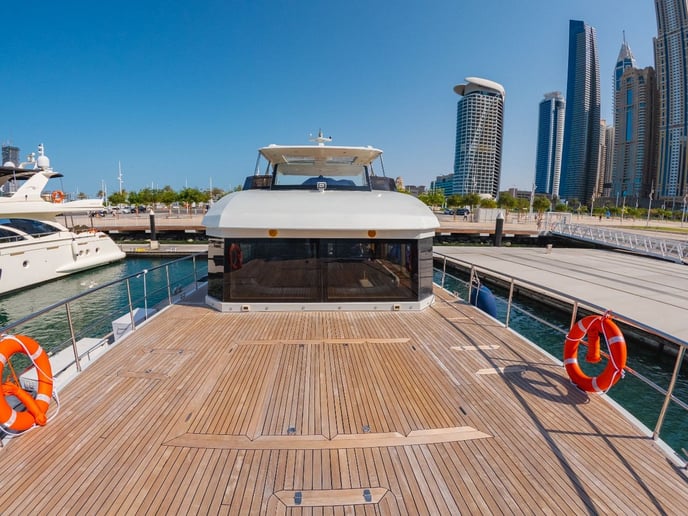 Sky Walker Explora 60 ft (19m) Catamaran in Dubai Harbour for rent in Dubai 8
