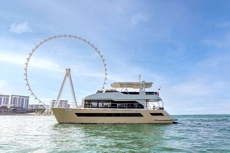 Sky Walker Explora 60 ft (19m) Catamaran in Dubai Harbour for rent in Dubai
