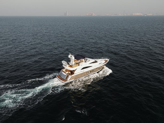 Fairline Squadron VAL 68 ft (21m) Power boat in Dubai Harbour for rent in Dubai 23