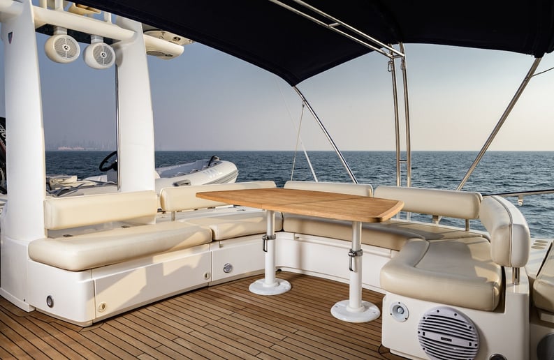 Fairline Squadron VAL 68 ft (21m) Power boat in Dubai Harbour for rent in Dubai 16