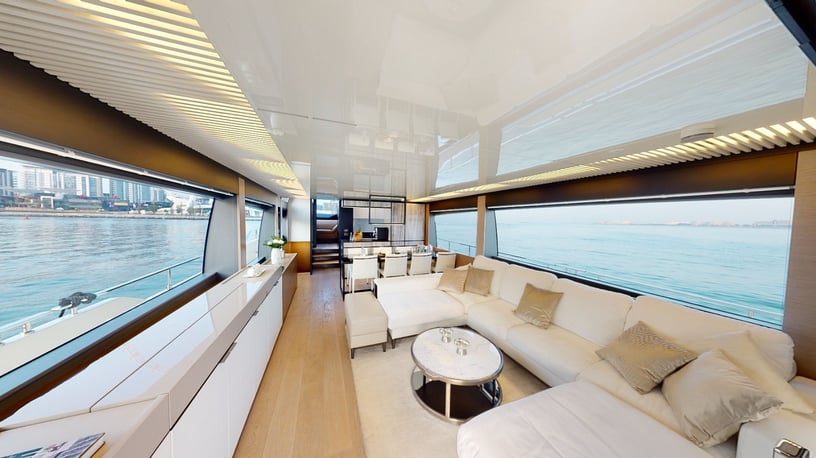 Ferretti 78 ft (24m) Power boat in Dubai Harbour for rent in Dubai 3
