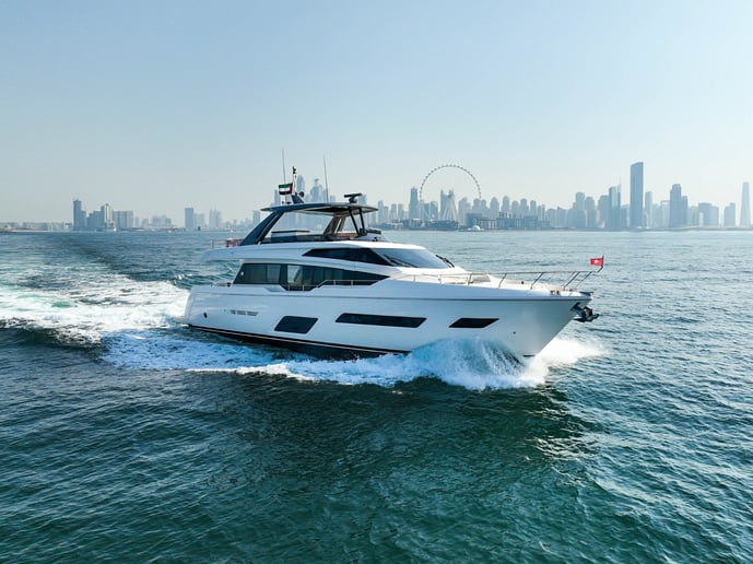 Ferretti 78 ft (24m) Power boat in Dubai Harbour for rent in Dubai