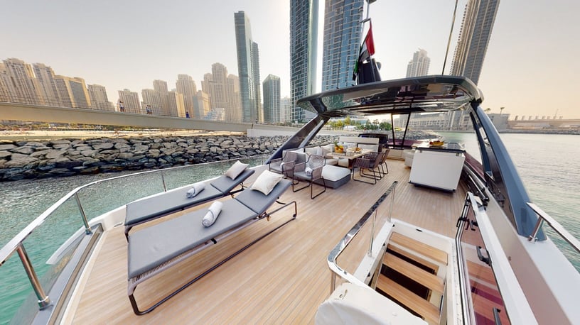 Ferretti 78 ft (24m) Power boat in Dubai Harbour for rent in Dubai 7