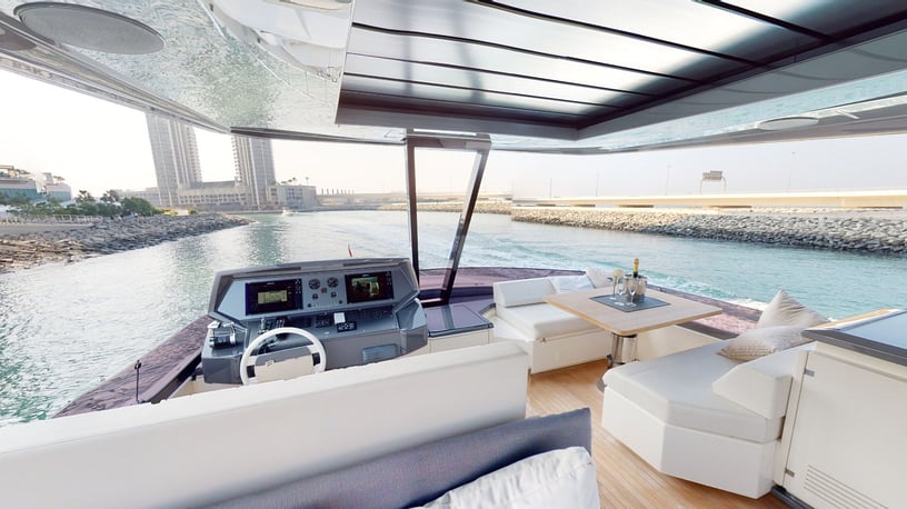 Ferretti 78 ft (24m) Power boat in Dubai Harbour for rent in Dubai 9