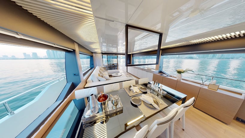 Ferretti 78 ft (24m) Power boat in Dubai Harbour for rent in Dubai 4