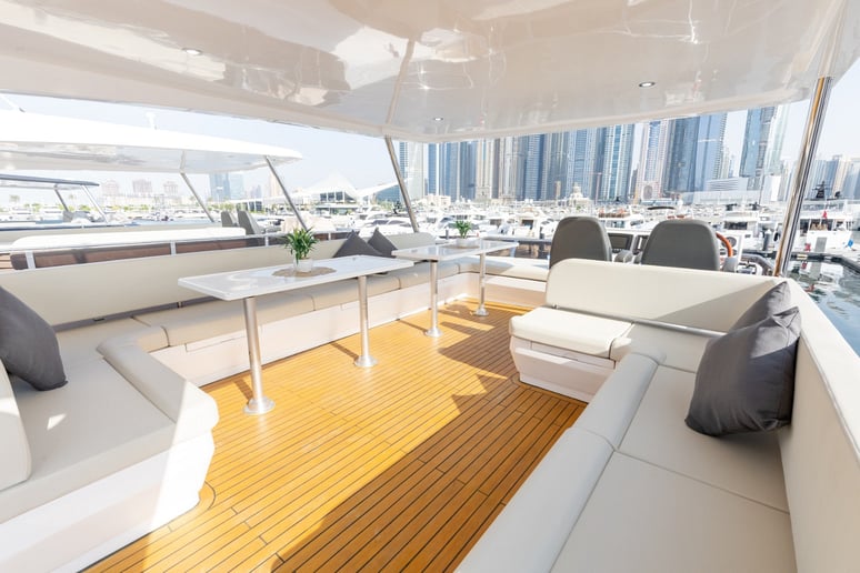 Sky Walker Fibo 62 ft (19m) Power boat in Dubai Harbour for rent in Dubai 16