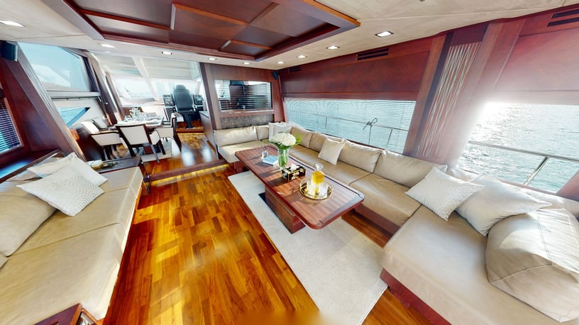 Galeon 78 Fu&szlig; (24m) Motorboot in Dubai Harbour  zur Miete in Dubai 13