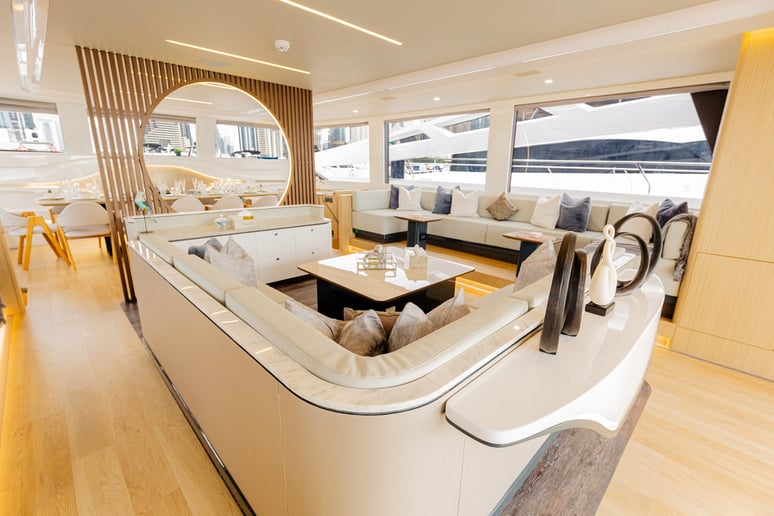 Sky Walker Infinity 60 ft (19m) Catamaran in Dubai Harbour for rent in Dubai 7