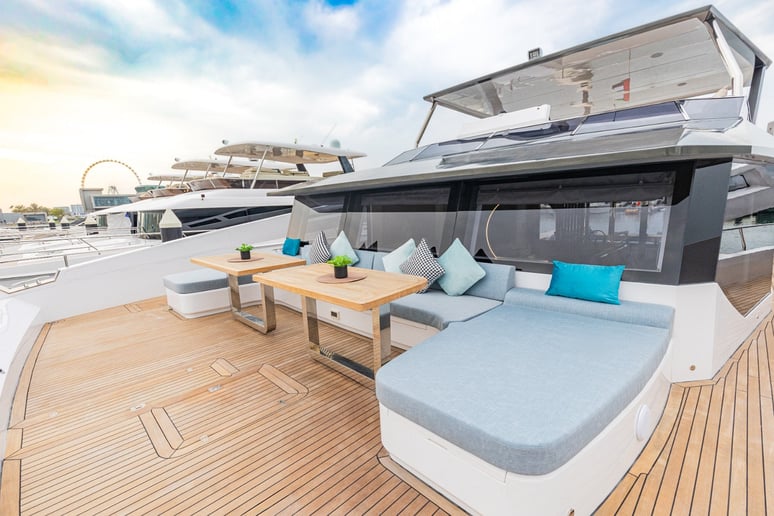 Sky Walker Infinity 60 ft (19m) Catamaran in Dubai Harbour for rent in Dubai 18