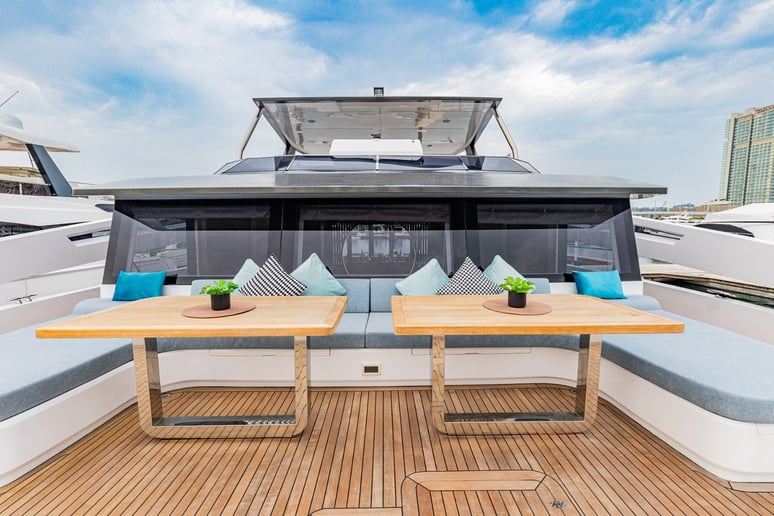 Sky Walker Infinity 60 ft (19m) Catamaran in Dubai Harbour for rent in Dubai 16