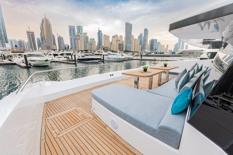 Sky Walker Infinity 60 ft (19m) Catamaran in Dubai Harbour for rent in Dubai 19
