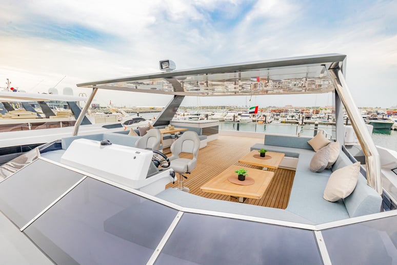 Sky Walker Infinity 60 ft (19m) Catamaran in Dubai Harbour for rent in Dubai 14