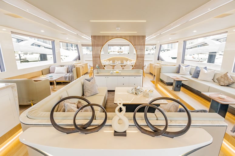 Sky Walker Infinity 60 ft (19m) Catamaran in Dubai Harbour for rent in Dubai 6