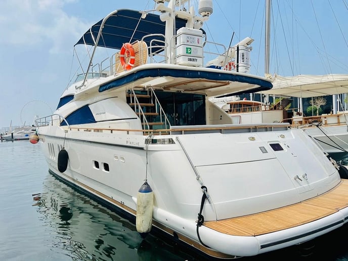 在迪拜 租 Fairline Liberty 80 英尺 (25m) 动力船 在迪拜港 5