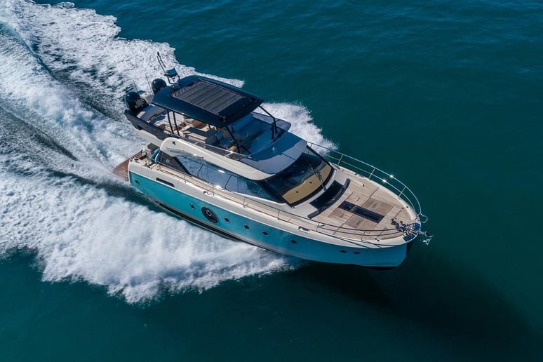 Monte Carlo 6 with stabilization system 60 ft (19m) Power boat in Dubai Harbour for rent in Dubai 21