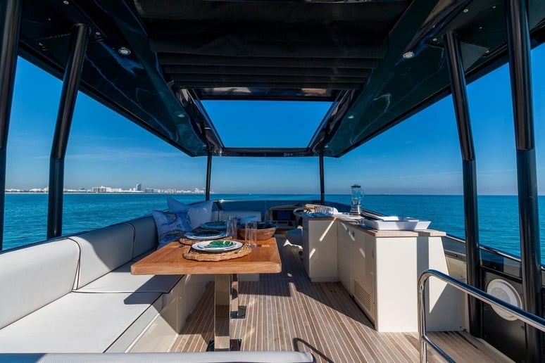 Monte Carlo 6 with stabilization system 60 ft (19m) Power boat in Dubai Harbour for rent in Dubai 14