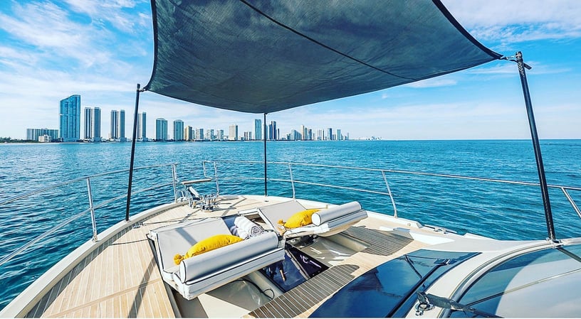 Monte Carlo 6 with stabilization system 60 ft (19m) Power boat in Dubai Harbour for rent in Dubai 15