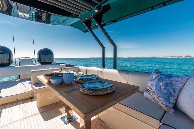 Monte Carlo 6 with stabilization system 60 ft (19m) Power boat in Dubai Harbour for rent in Dubai 19