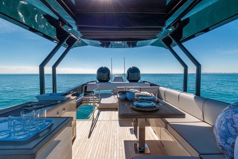Monte Carlo 6 with stabilization system 60 ft (19m) Power boat in Dubai Harbour for rent in Dubai 12