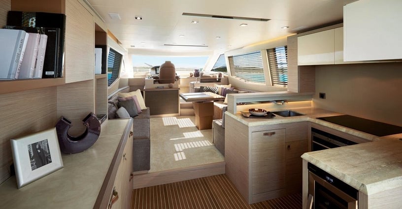 Monte Carlo 6 with stabilization system 60 ft (19m) Power boat in Dubai Harbour for rent in Dubai 7