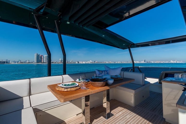 Monte Carlo 6 with stabilization system 60 ft (19m) Power boat in Dubai Harbour for rent in Dubai 13