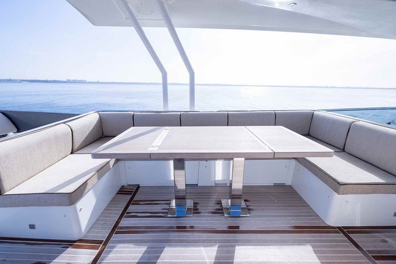 Monte Carlo 6 with stabilization system 60 ft (19m) Power boat in Dubai Harbour for rent in Dubai 10