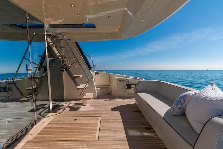Monte Carlo 6 with stabilization system 60 ft (19m) Power boat in Dubai Harbour for rent in Dubai 9