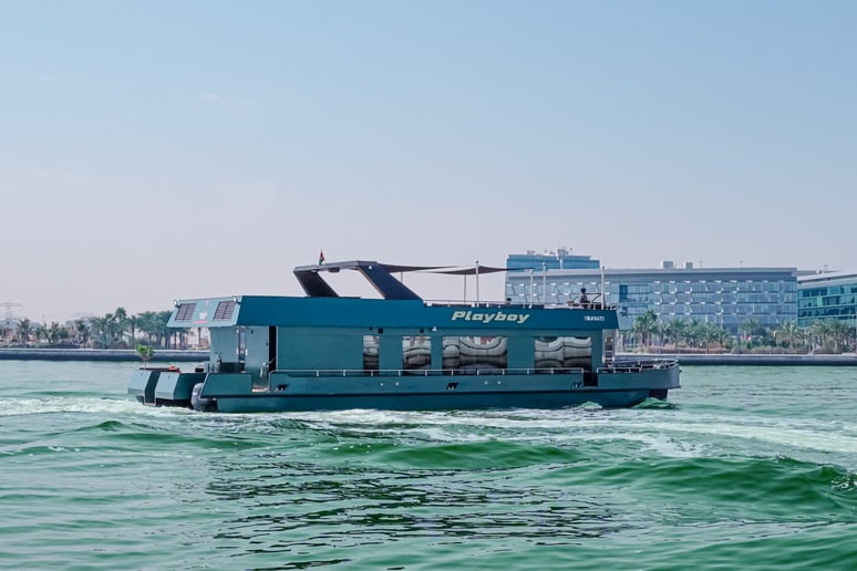 Play Boy Houseboat 100 ft (31m) Houseboat in Business Bay for rent in Dubai