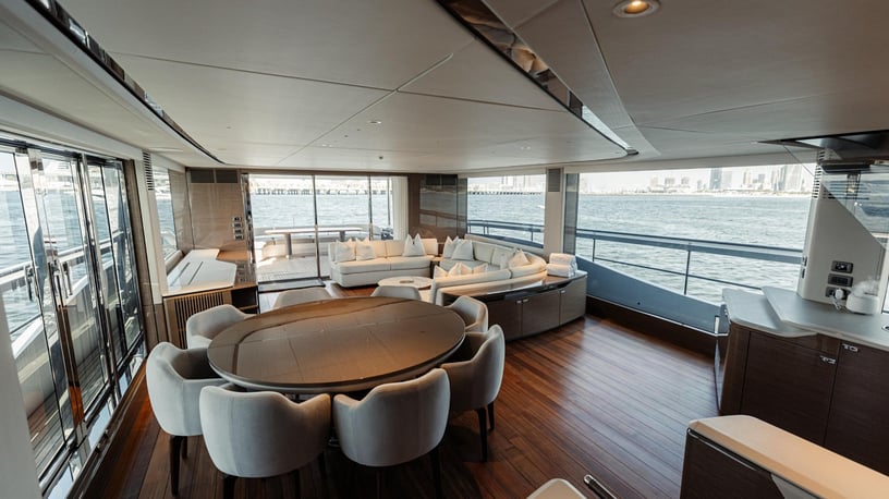 Princess 95X Super-flybridge 95 ft (29m) Power boat in Dubai Harbour for rent in Dubai 8