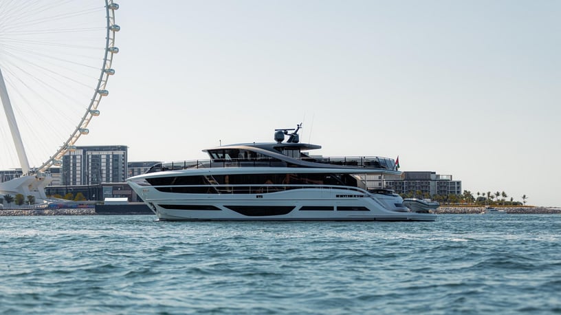 Princess 95X Super-flybridge 95 ft (29m) Power boat in Dubai Harbour for rent in Dubai 9