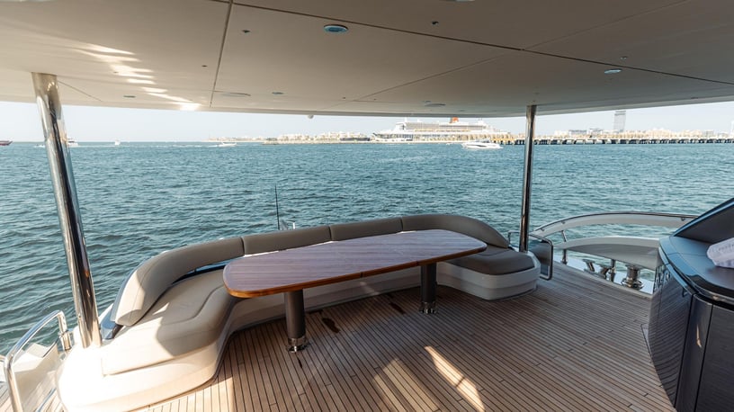 Princess 95X Super-flybridge 95 ft (29m) Power boat in Dubai Harbour for rent in Dubai 13