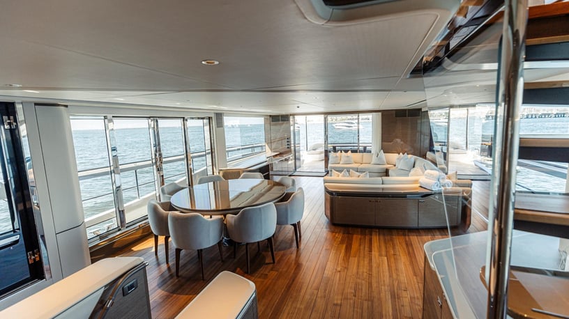 Princess 95X Super-flybridge 95 ft (29m) Power boat in Dubai Harbour for rent in Dubai
