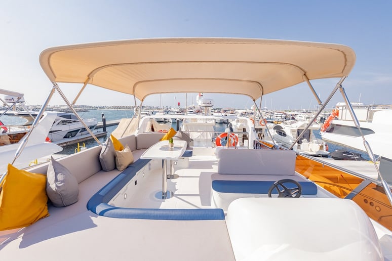 Sky Walker Kit 52 ft (16m) Power boat in Dubai Harbour for rent in Dubai 2