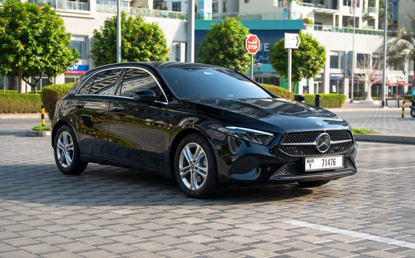 Mercedes A220 (Black), 2024 for rent in Abu Dhabi