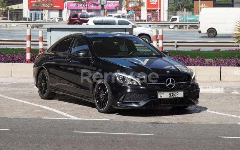 Mercedes CLA (Black), 2018 for rent in Sharjah