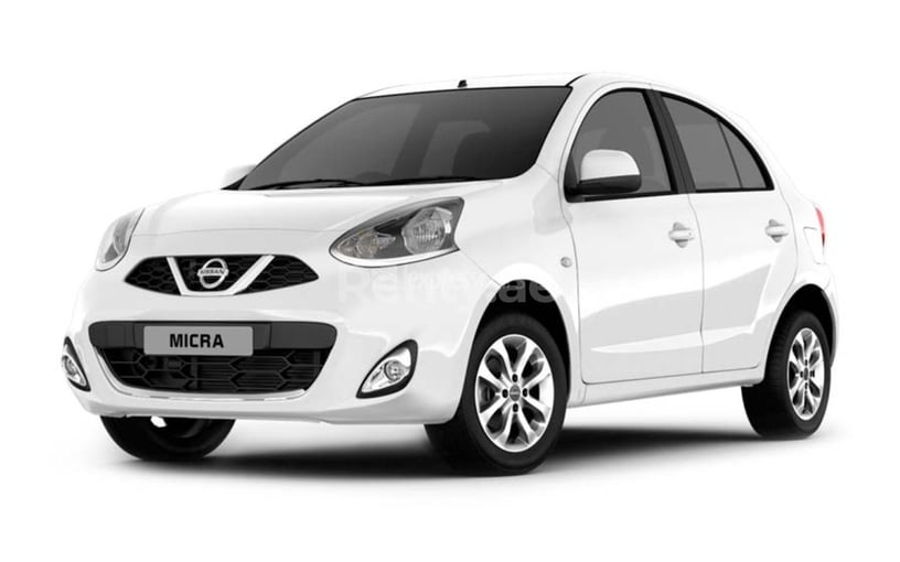 Nissan Micra (White), 2019 for rent in Dubai