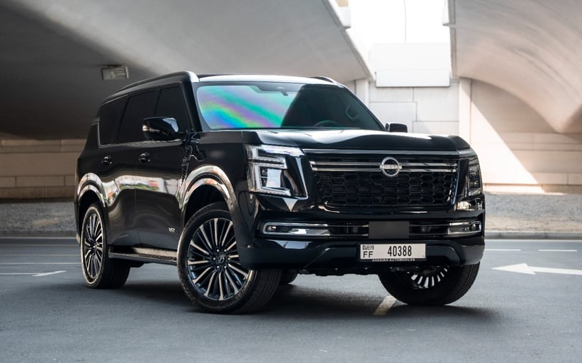 Nissan Patrol Platinum LE PLATI (Black), 2026 for rent in Ras Al Khaimah