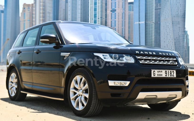 Range Rover Sport (Черный), 2016 для аренды в Дубай