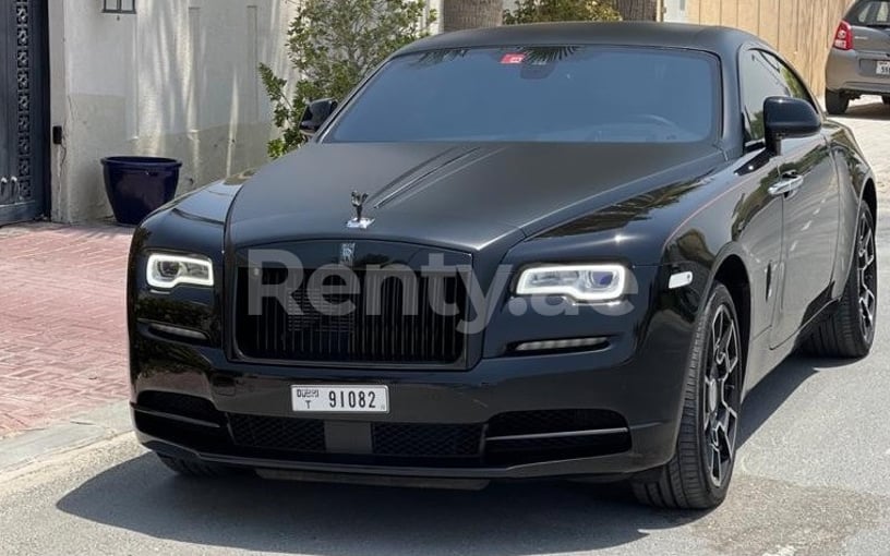 在迪拜 租 Rolls Royce Wraith Adamas (黑色), 2019