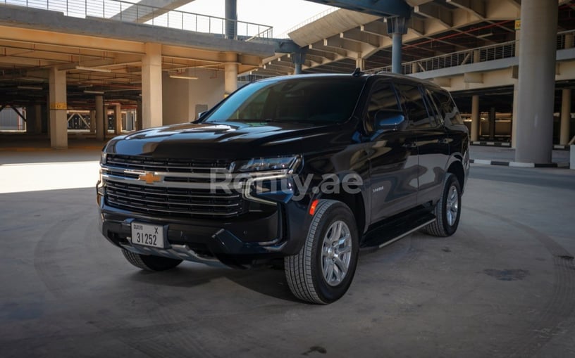 Chevrolet Tahoe (Blue), 2021 for rent in Abu-Dhabi