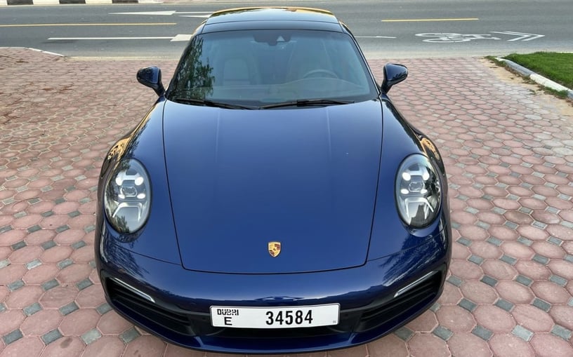 Porsche 911 Carrera (Dark Blue), 2022 for rent in Ras Al Khaimah