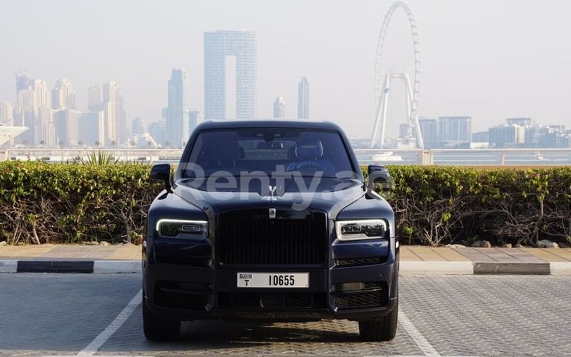 Rolls Royce Cullinan Mansory (Dark Blue), 2020 for rent in Dubai