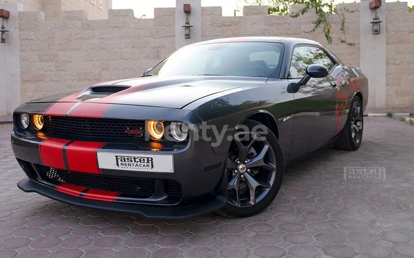 Dodge Challenger V8 (Grey), 2019 for rent in Dubai