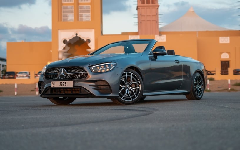 Mercedes E200 Cabrio (Dark Grey), 2022 - leasing offers in Ras Al Khaimah