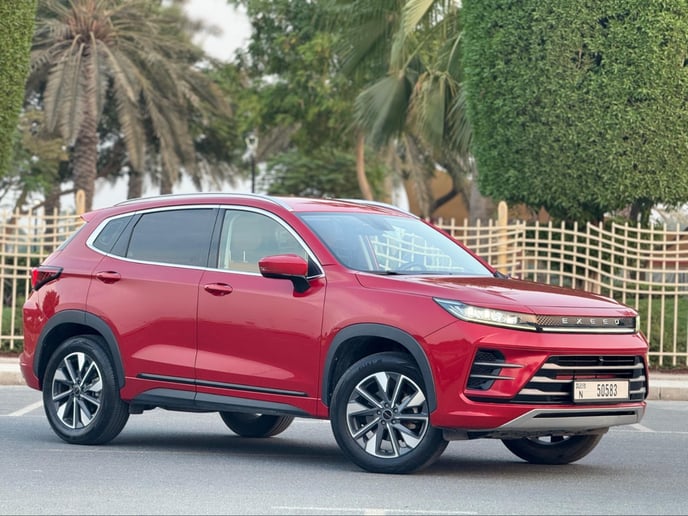 Exeed LX (Red), 2024 for rent in Dubai