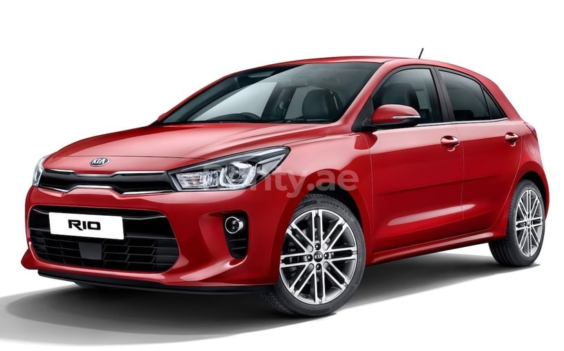 KIA Rio (Red), 2020 for rent in Sharjah