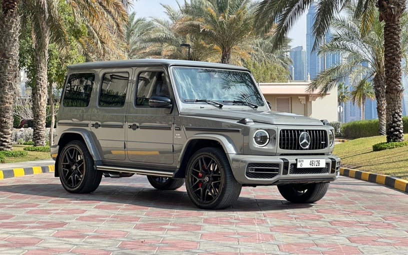 Mercedes G63 AMG (White Gray), 2022 for rent in Dubai