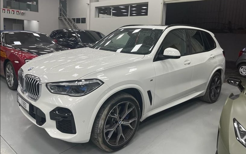 BMW X5 (White), 2023 for rent in Abu-Dhabi
