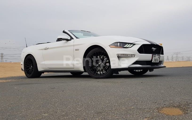 Ford Mustang GT (White), 2020 for rent in Dubai