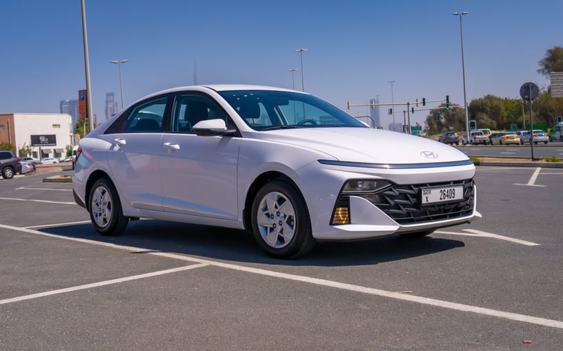 Hyundai Accent (White), 2024 for rent in Sharjah